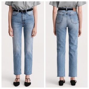 ▪️Toteme Classic Cut Denim Jeans Worn Blue